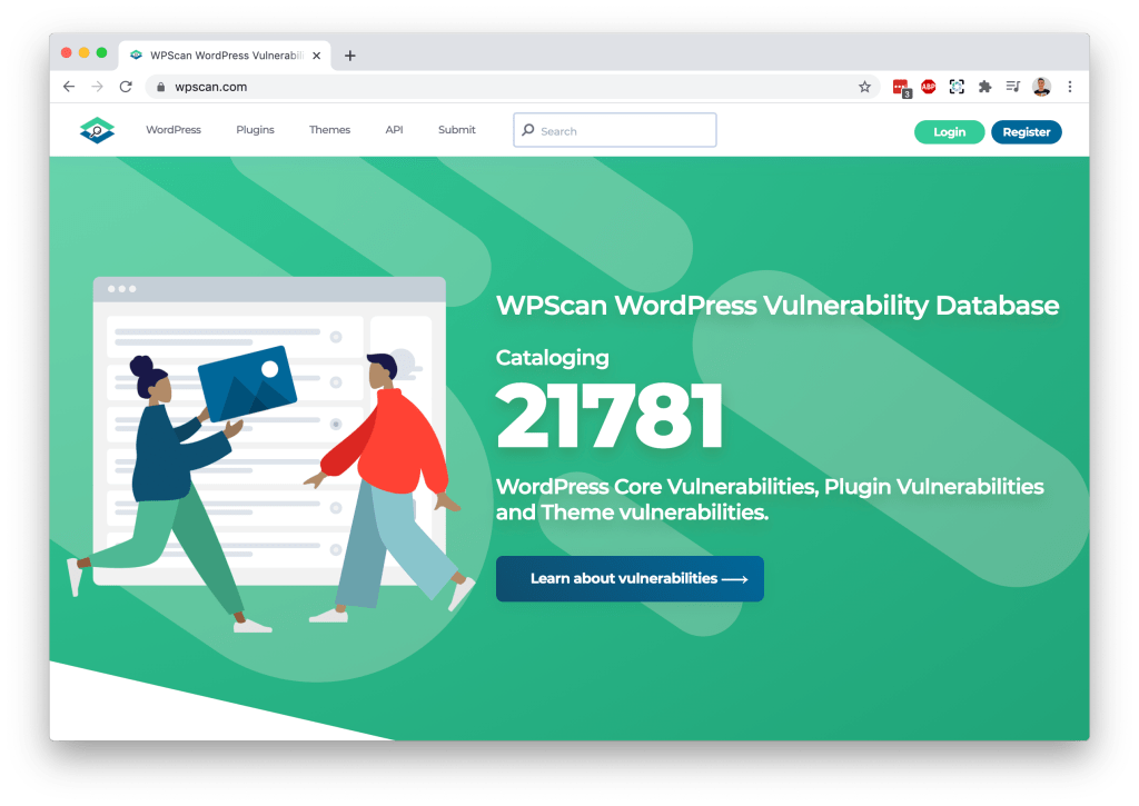 WPScan new website screenshot
