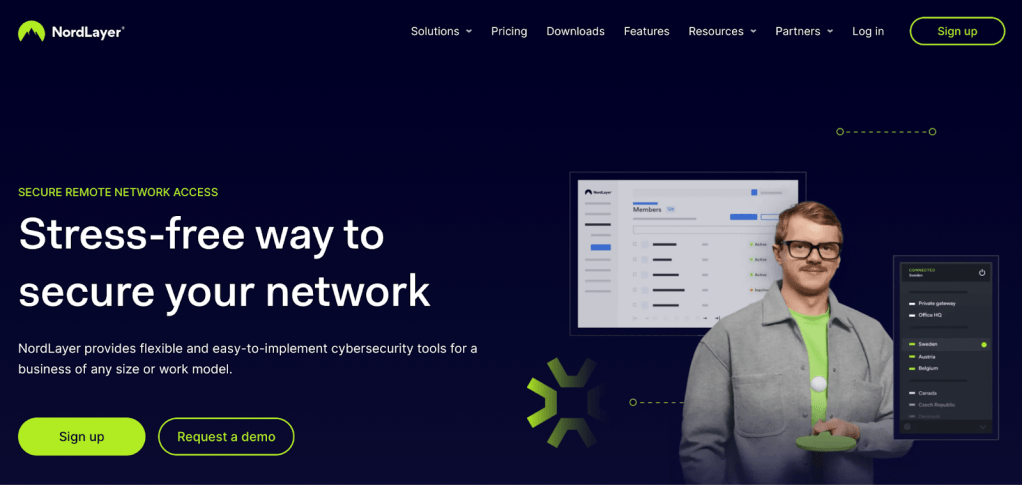 NordLayer homepage